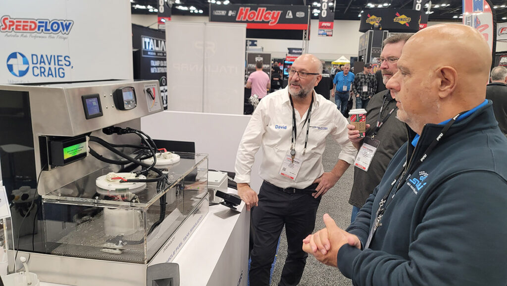 Randy Sosnoff and Marty Staggs from TurboSmart at the Davies Craig Booth